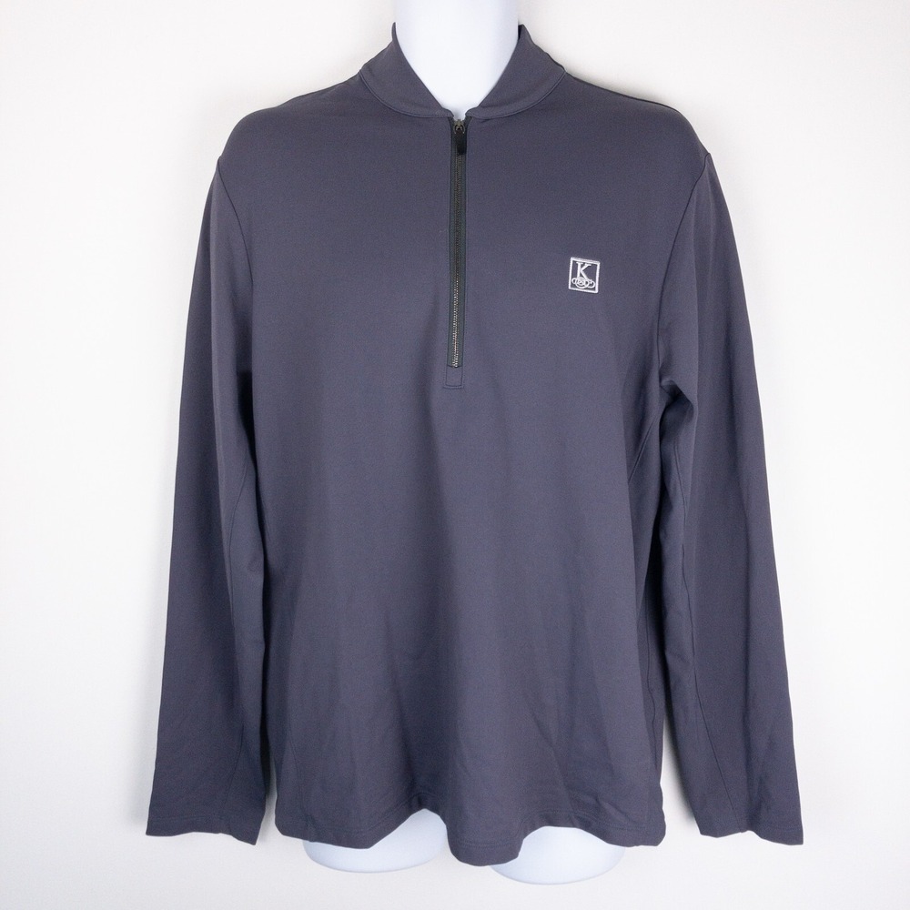 Greyson Pullover Mens Large Gray 1/4 Zip Siasconset Golf Performance Outdoor New